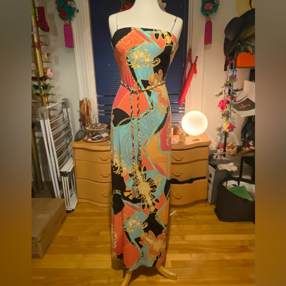 Maxi dress with Versace vibes